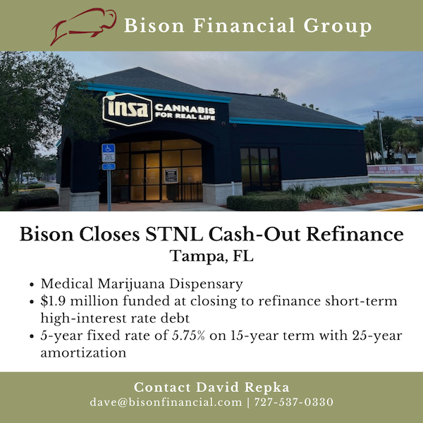 STNL Cash-Out Refinance Loan - Medical Marijuana Dispensary