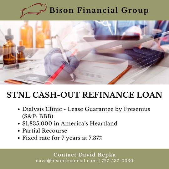 STNL Cash-Out Refinance Loan - Dialysis Medical Building